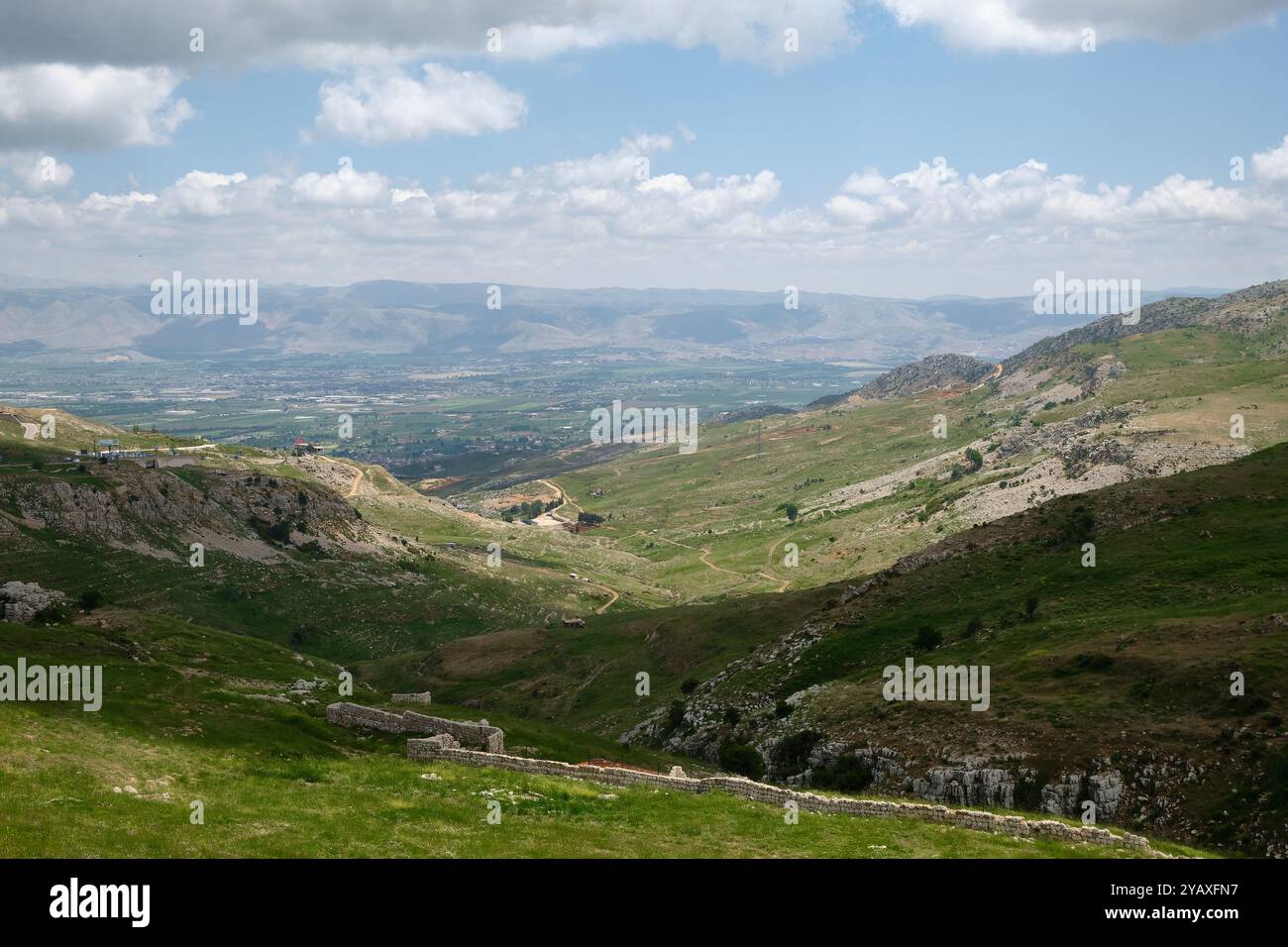Valle di Beqaa, Monte Libano Foto Stock