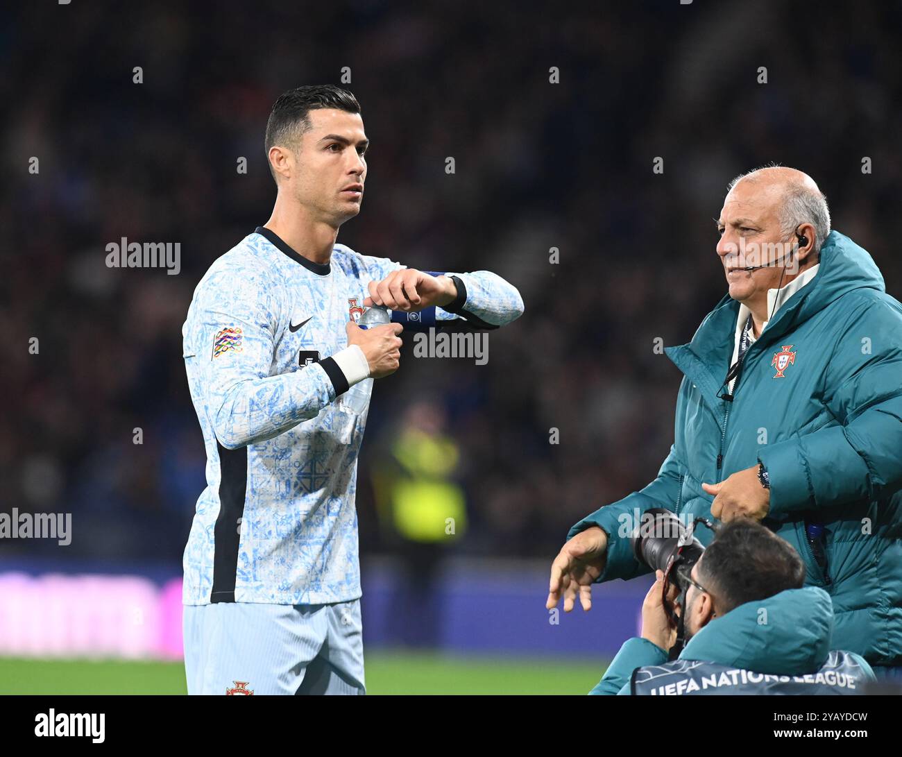 . Scozia contro Portogallo UEFA Nations League: League A, gruppo 1 15 ottobre 2024 Hampden Park, Glasgow. Scozia . UK Cristiano Ronaldo (Portogallo) crediti: eric mccowat/Alamy Live News Foto Stock