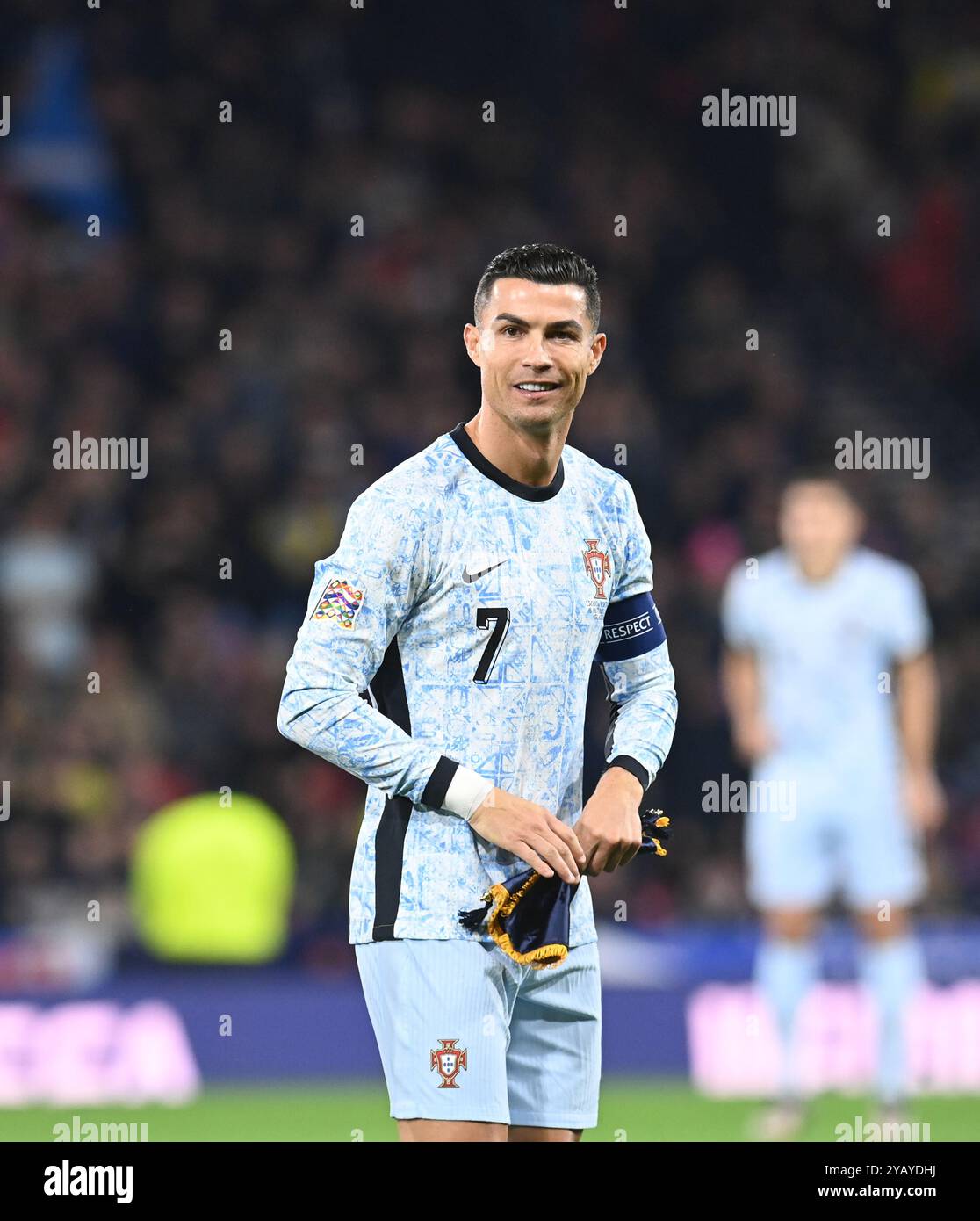 . Scozia contro Portogallo UEFA Nations League: League A, gruppo 1 15 ottobre 2024 Hampden Park, Glasgow. Scozia . UK Cristiano Ronaldo (Portogallo) crediti: eric mccowat/Alamy Live News Foto Stock