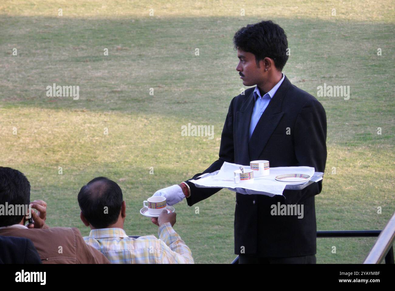 Indian maids, partita di polo, Jaipur, Rajasthan, India Foto Stock