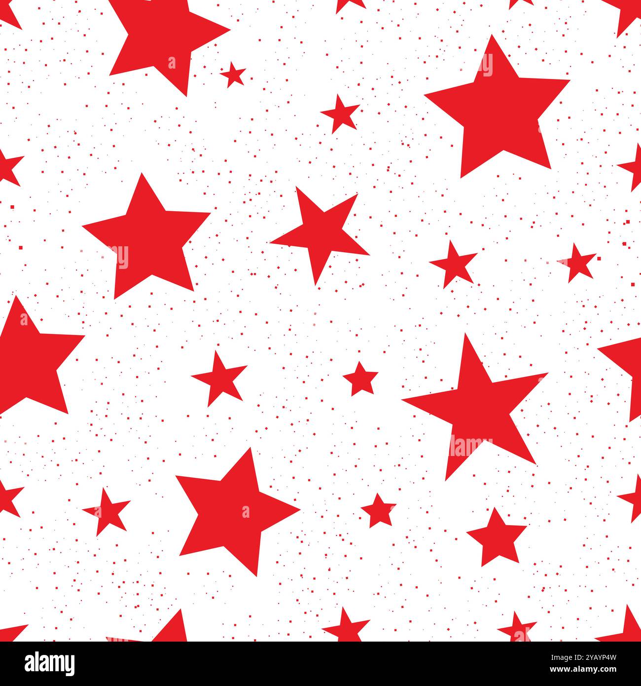 Grandi stelle rosse motivo senza cuciture Illustrazione Vettoriale