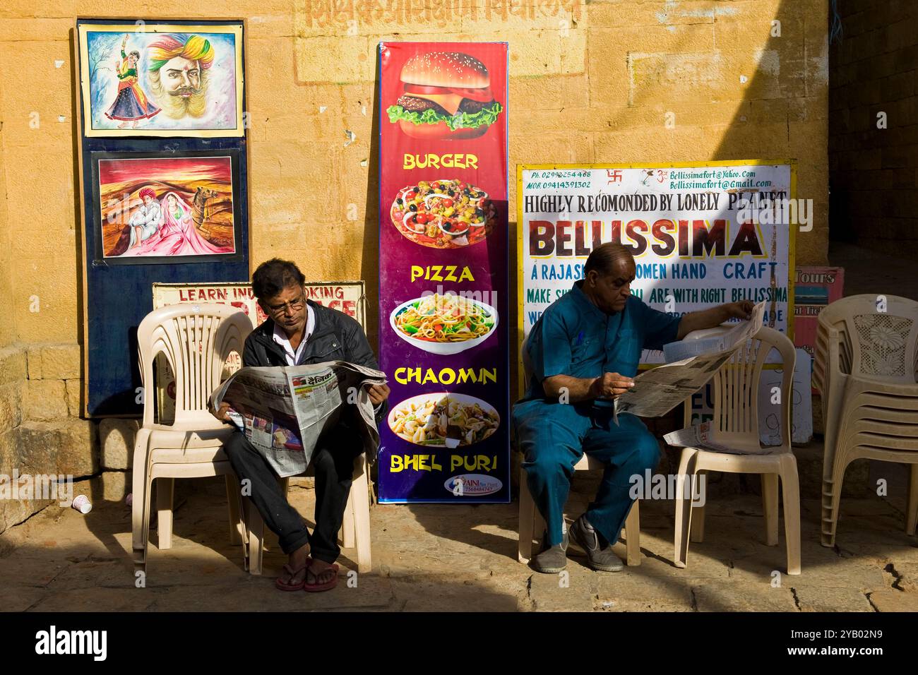 India Rajasthan, Jaisalmer, vita quotidiana Foto Stock