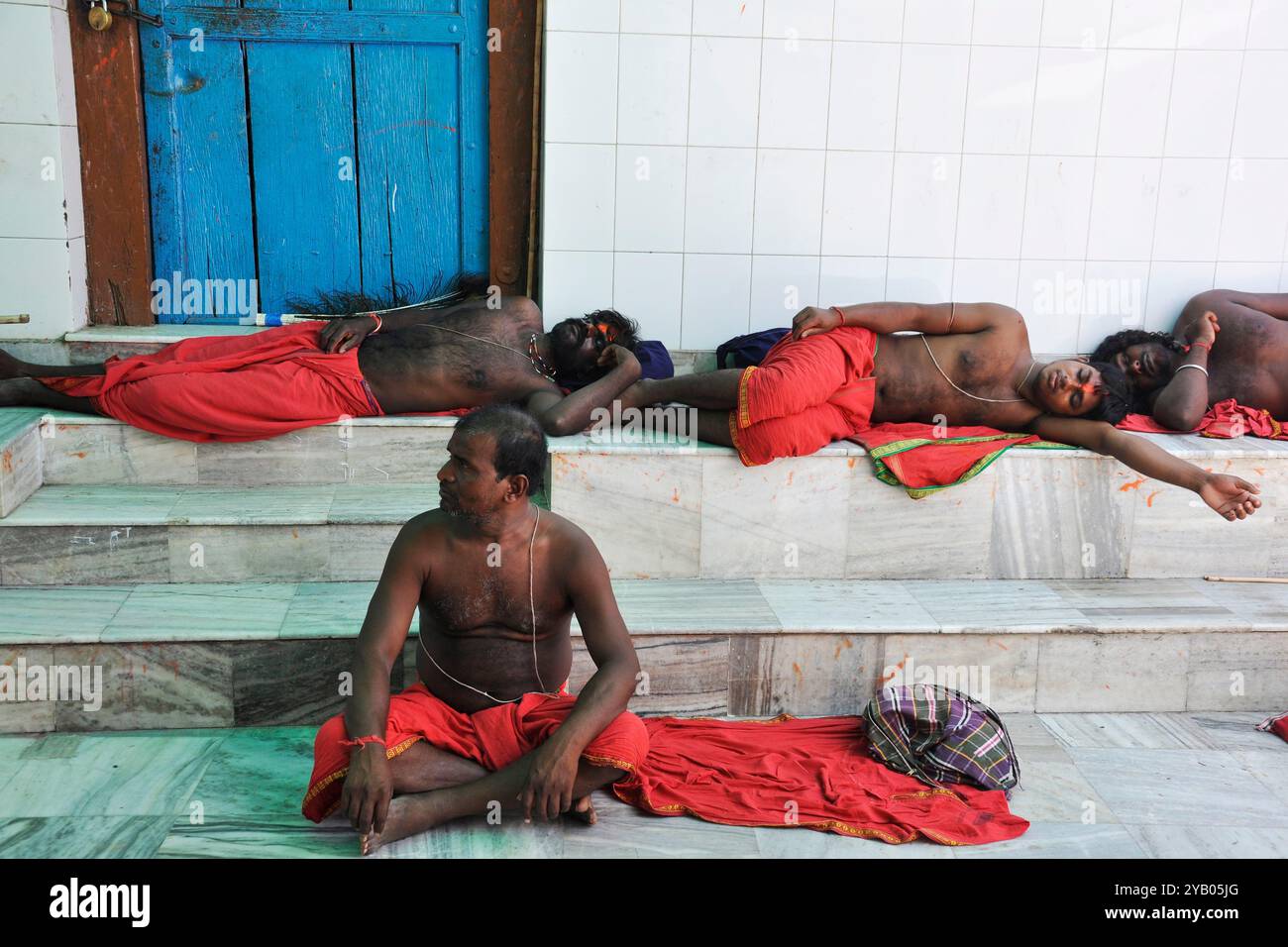 India Orissa, Ganjam district, Danda Yatra rito Foto Stock