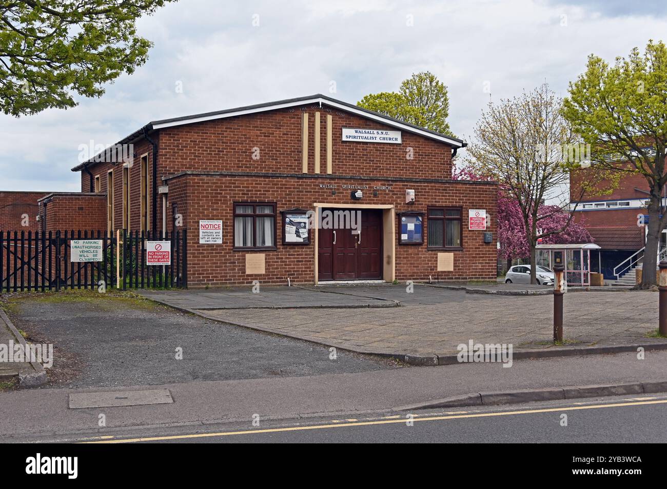 Walsall Spiritualist Church, Caldmore Road, Walsall, West Midlands, Inghilterra, Regno Unito, Europa. Foto Stock
