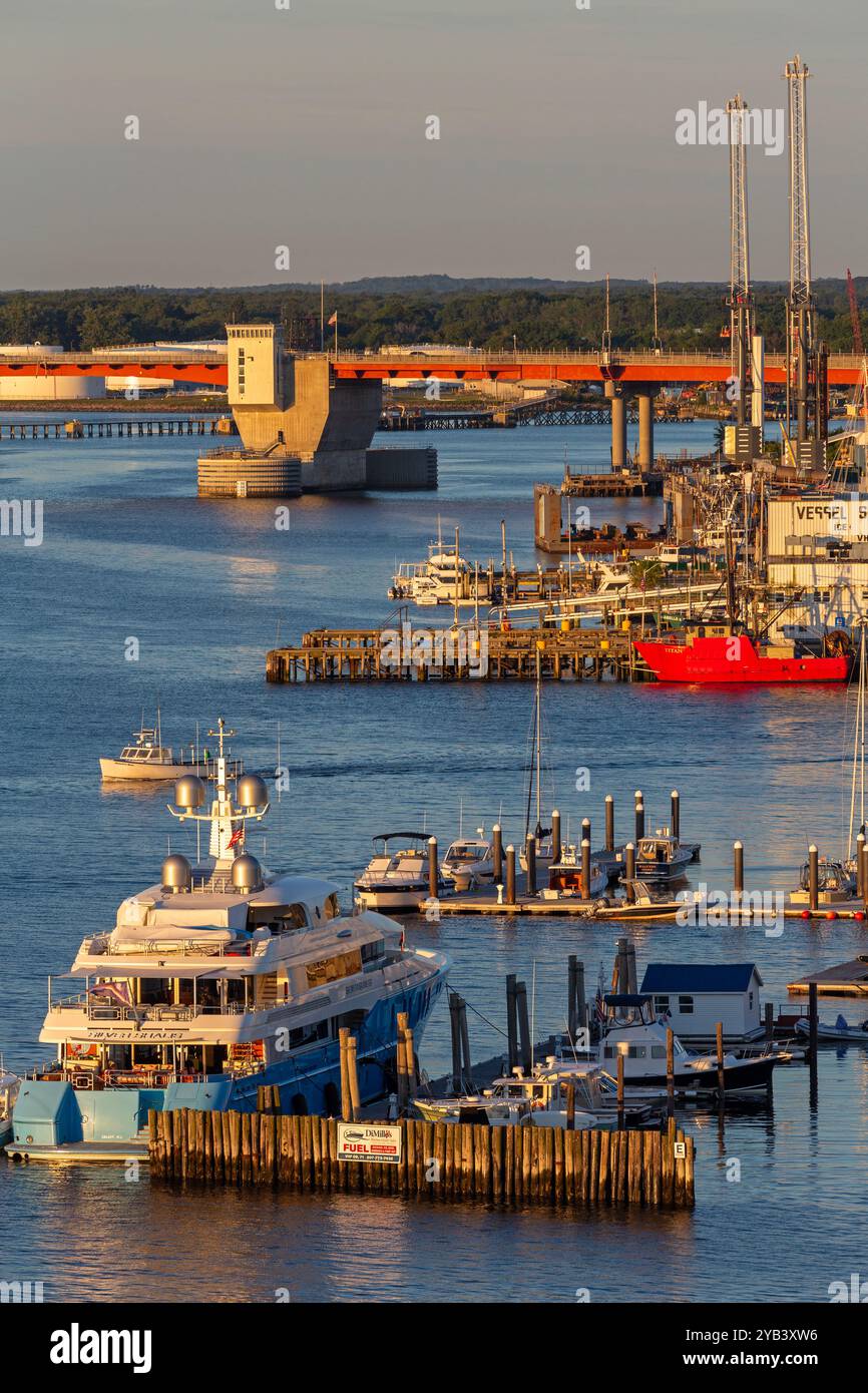 Lungomare di Portland, Maine, Stati Uniti Foto Stock