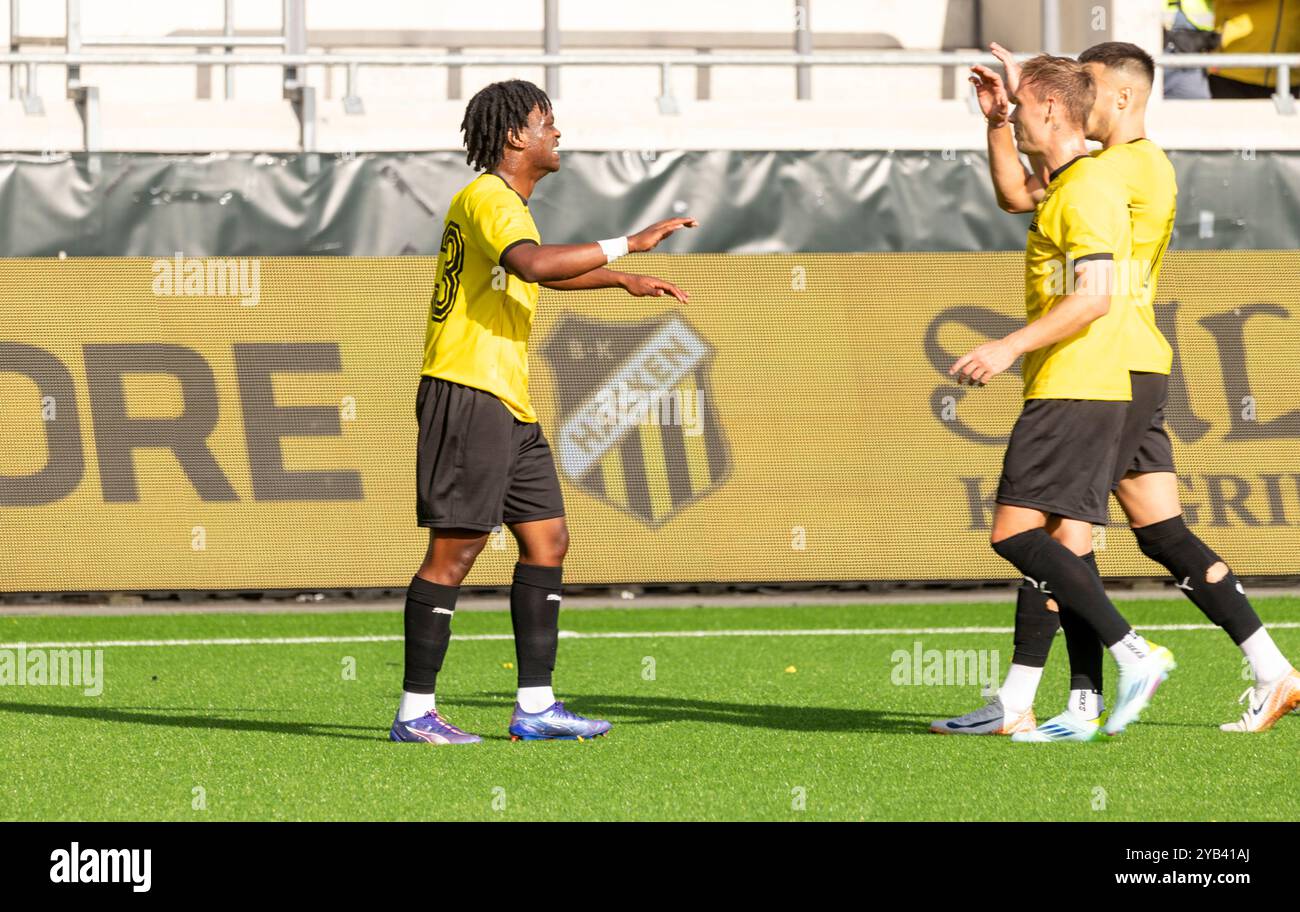 Gothenburg, Svezia, 25 agosto 2024. Momento in partita tra BK Häcken e IFK Värnamo. Foto Stock