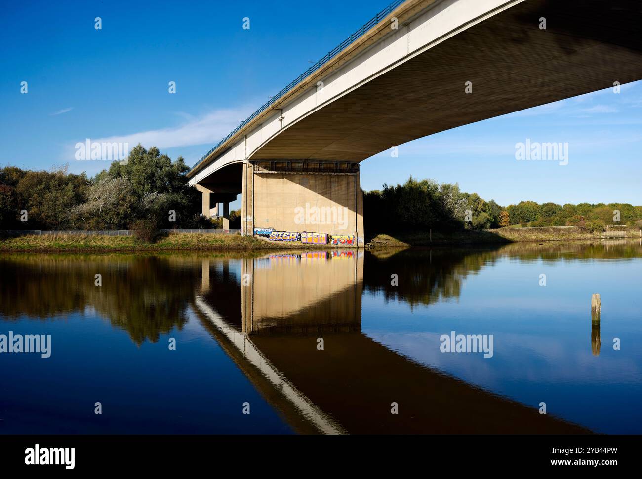 A19 Road Viaduct, Middlesbrough Cleveland Foto Stock