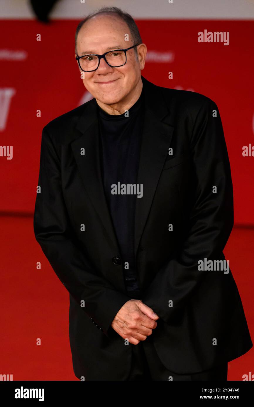 Roma, Italia. 16 ottobre 2024. Carlo Verdone partecipa al Red Carpet del film "Berlinguer la grande ambizione" durante il 19° Festival del Cinema di Roma all'Auditorium Parco della musica di Roma, 16 ottobre 2024. Crediti: Insidefoto di andrea staccioli/Alamy Live News Foto Stock