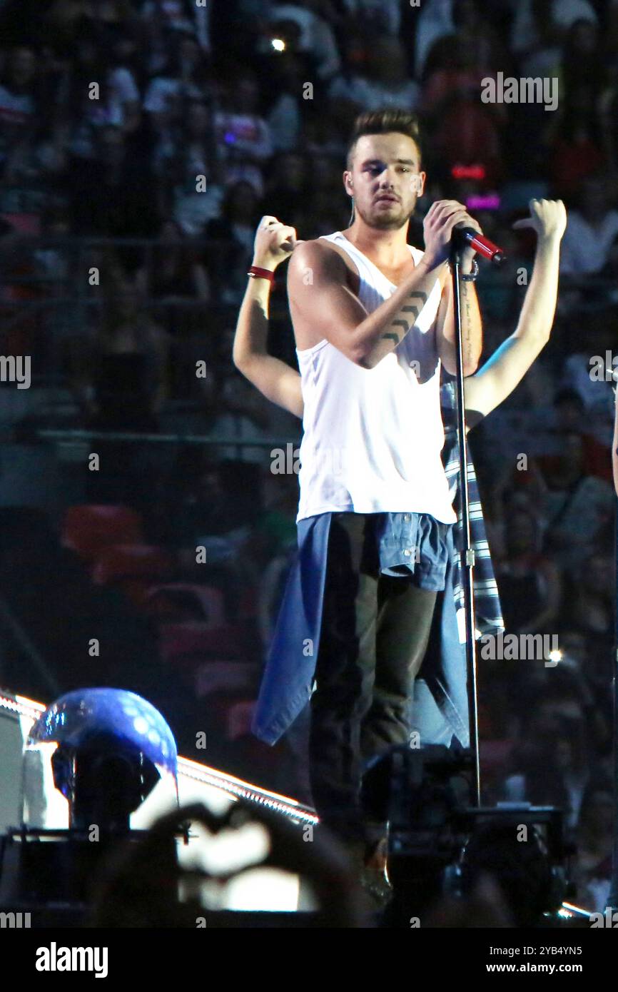 REGNO UNITO. 16 ottobre 2024. Foto del file Liam Payne una direzione dello spettacolo britannico Liam Payne è morto dopo essere caduto dal terzo piano di un hotel a Buenos Aires, secondo i funzionari locali. Aveva 31 anni. Data foto: Mercoledì 16 ottobre 2024. Credito: Glamourstock/Alamy Live News Foto Stock