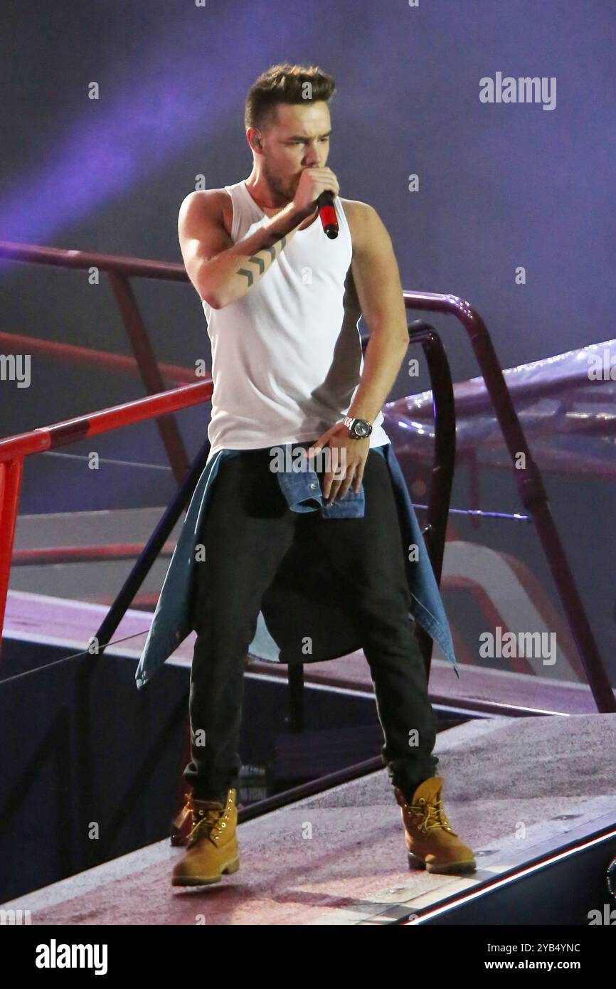 REGNO UNITO. 16 ottobre 2024. Foto del file Liam Payne una direzione dello spettacolo britannico Liam Payne è morto dopo essere caduto dal terzo piano di un hotel a Buenos Aires, secondo i funzionari locali. Aveva 31 anni. Data foto: Mercoledì 16 ottobre 2024. Credito: Glamourstock/Alamy Live News Foto Stock