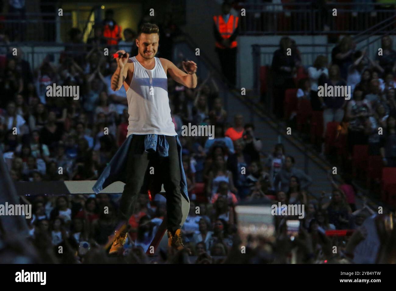 REGNO UNITO. 16 ottobre 2024. Foto del file Liam Payne una direzione dello spettacolo britannico Liam Payne è morto dopo essere caduto dal terzo piano di un hotel a Buenos Aires, secondo i funzionari locali. Aveva 31 anni. Data foto: Mercoledì 16 ottobre 2024. Credito: Glamourstock/Alamy Live News Foto Stock