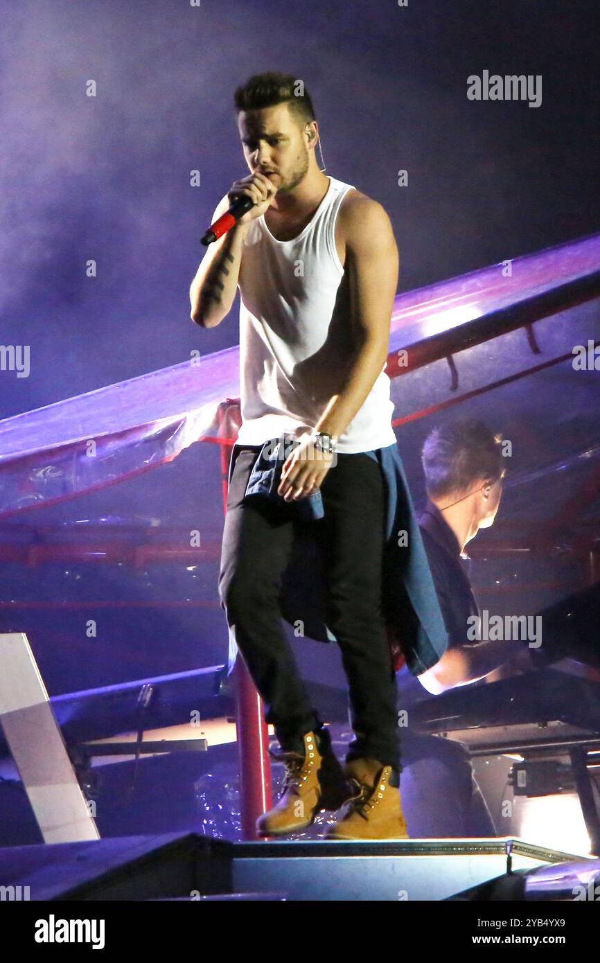 REGNO UNITO. 16 ottobre 2024. Foto del file Liam Payne una direzione dello spettacolo britannico Liam Payne è morto dopo essere caduto dal terzo piano di un hotel a Buenos Aires, secondo i funzionari locali. Aveva 31 anni. Data foto: Mercoledì 16 ottobre 2024. Credito: Glamourstock/Alamy Live News Foto Stock