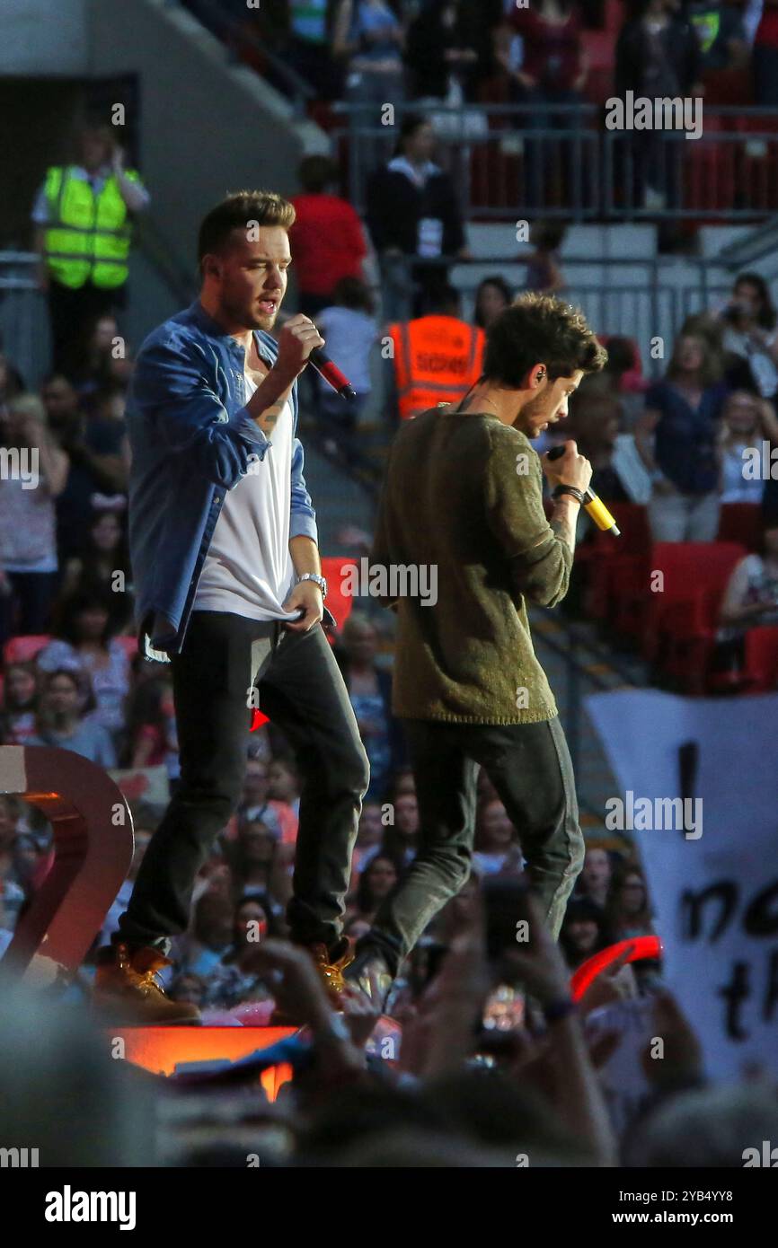 REGNO UNITO. 16 ottobre 2024. Foto del file Liam Payne una direzione dello spettacolo britannico Liam Payne è morto dopo essere caduto dal terzo piano di un hotel a Buenos Aires, secondo i funzionari locali. Aveva 31 anni. Data foto: Mercoledì 16 ottobre 2024. Credito: Glamourstock/Alamy Live News Foto Stock