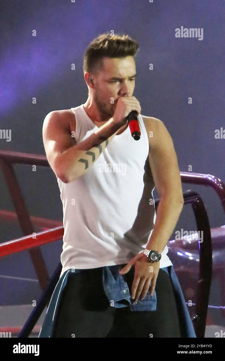 REGNO UNITO. 16 ottobre 2024. Foto del file Liam Payne una direzione dello spettacolo britannico Liam Payne è morto dopo essere caduto dal terzo piano di un hotel a Buenos Aires, secondo i funzionari locali. Aveva 31 anni. Data foto: Mercoledì 16 ottobre 2024. Credito: Glamourstock/Alamy Live News Foto Stock