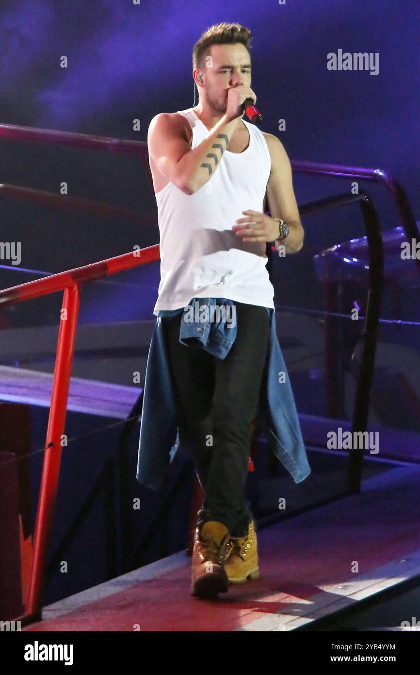 REGNO UNITO. 16 ottobre 2024. Foto del file Liam Payne una direzione dello spettacolo britannico Liam Payne è morto dopo essere caduto dal terzo piano di un hotel a Buenos Aires, secondo i funzionari locali. Aveva 31 anni. Data foto: Mercoledì 16 ottobre 2024. Credito: Glamourstock/Alamy Live News Foto Stock