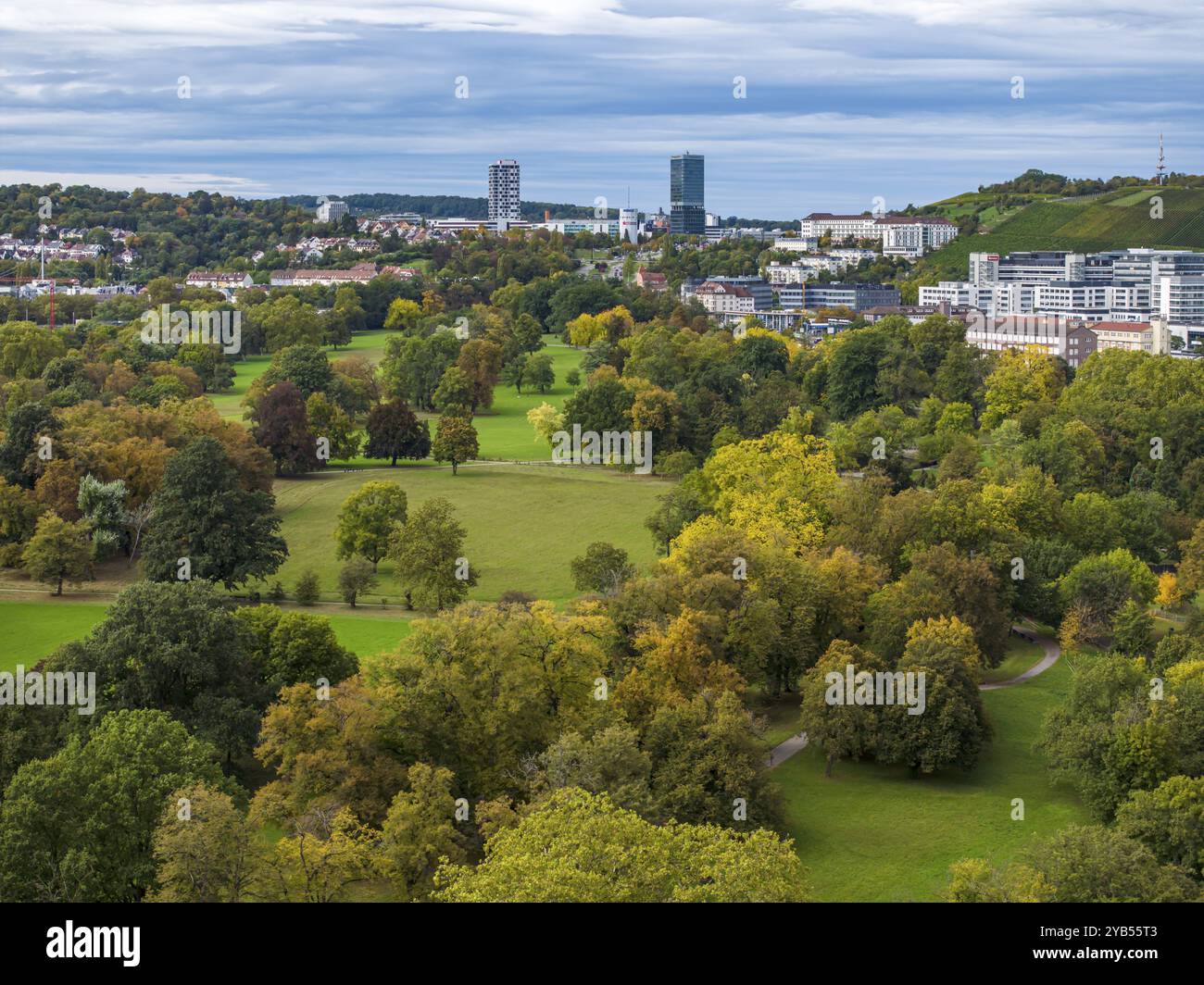 Rosensteinpark, parco paesaggistico nel centro di Stoccarda, Baden-Wuerttemberg, Germania, Europa Foto Stock