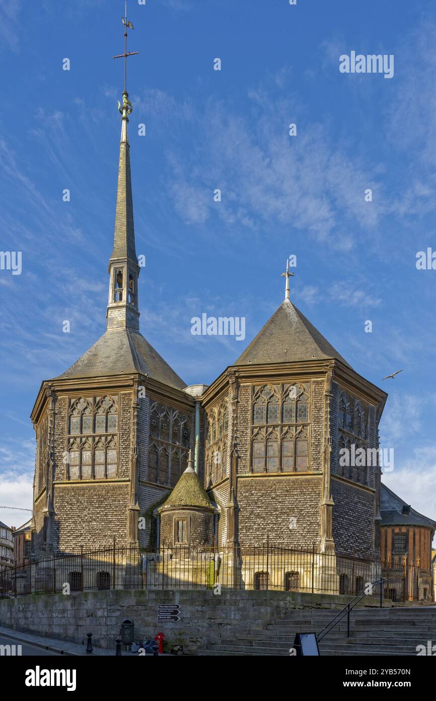 Chiesa di legno Honfleur Francia Foto Stock