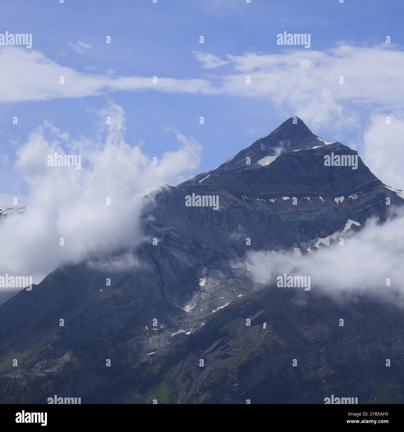 Oldehore in estate. Montagna vicino a Gstaad, Svizzera, Europa Foto Stock
