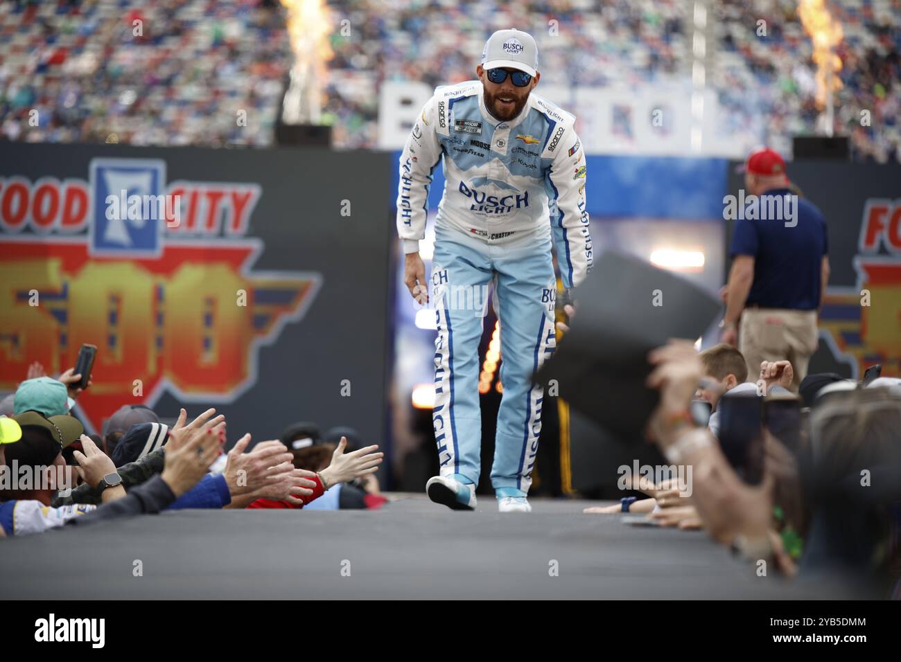 Ross Chastain viene presentato per il Food City 500 a Bristol, Tennessee, Stati Uniti, Nord America Foto Stock