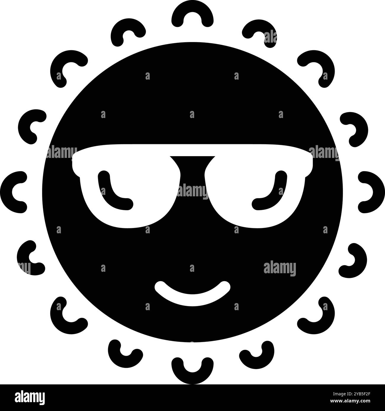 Icona del sole, del sole Illustrazione Vettoriale