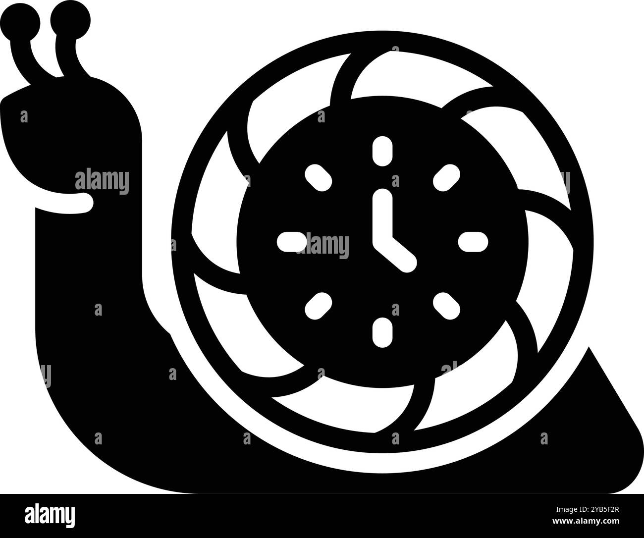 Icona per lento, lento Illustrazione Vettoriale