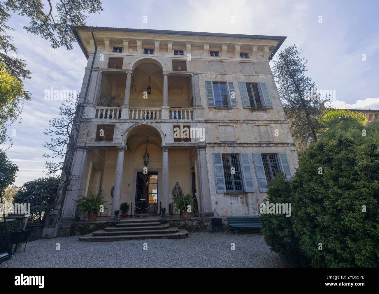 Palazzo Borromeo a Isola madre, Lago maggiore, Stresa, provincia del Verbano-Cusio-Ossola, Piemonte, Italia. Foto Stock