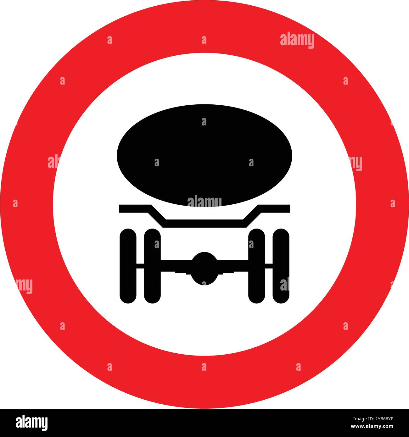 Veicoli con serbatoio o carburante vietati, segnaletica ausiliaria aggiuntiva, segnaletica aggiuntiva, segnaletica ritirata, segnaletica stradale in Austria (tedesco: Straßenverkehrsordnung) Illustrazione Vettoriale