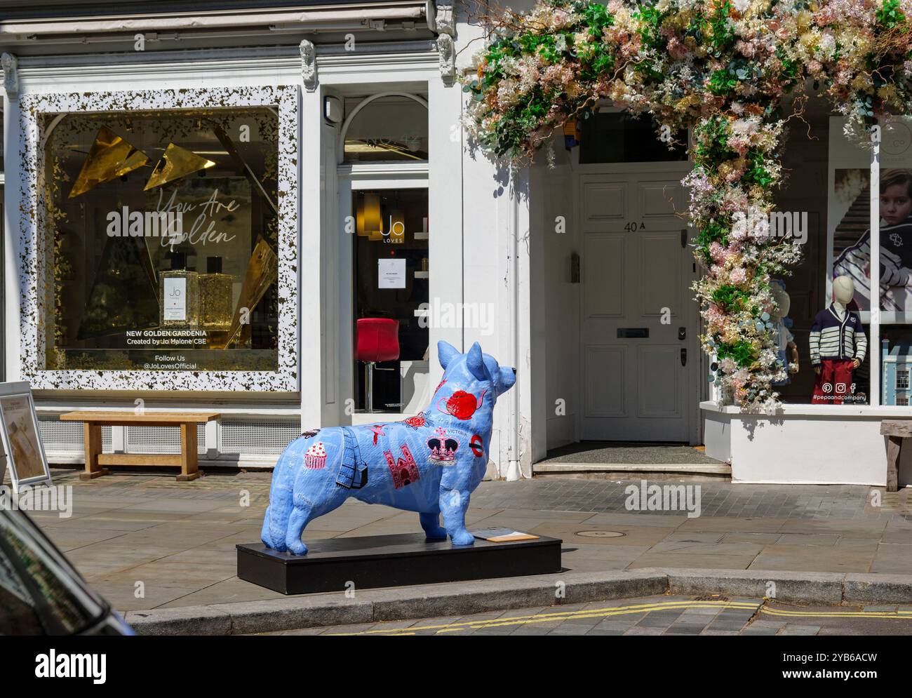Londra - 06 15 2022: Cane Corgi in mostra durante le celebrazioni del Giubileo di Platino della Regina Foto Stock