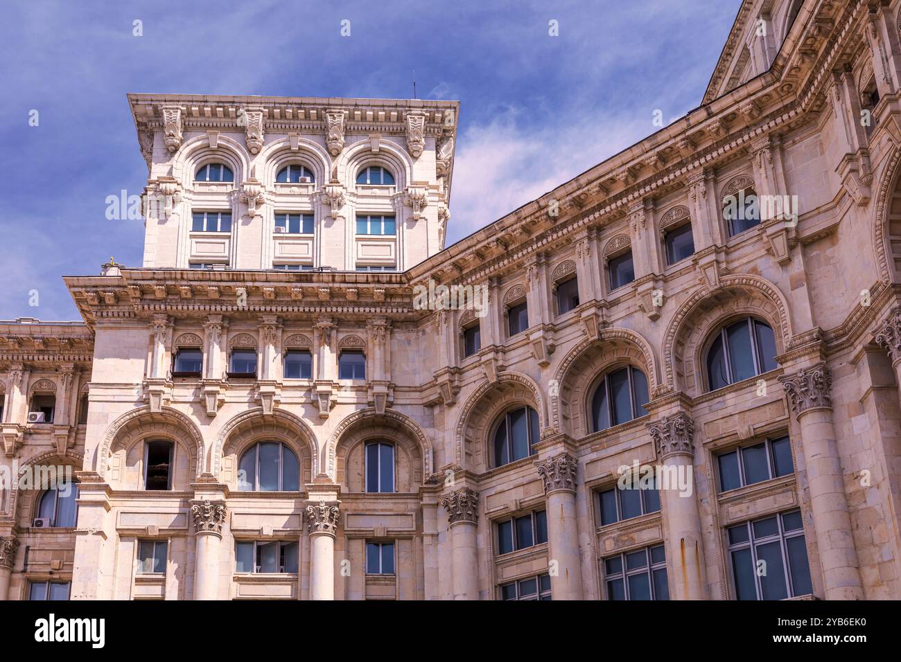 Palazzo del Parlamento (Casa del popolo), Bucarest, Romania Foto Stock