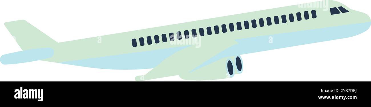 Aereo passeggeri. Icona trasporto passeggeri Illustrazione Vettoriale