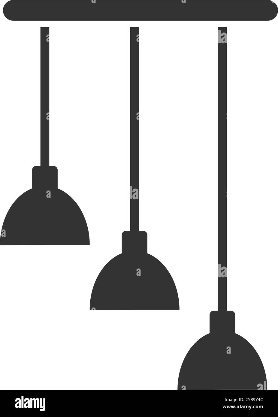 Icone nere delle plafoniere. Lampade elettriche sospese Illustrazione Vettoriale Icone nere delle plafoniere. Lampade elettriche sospese Illustrazione Vettoriale