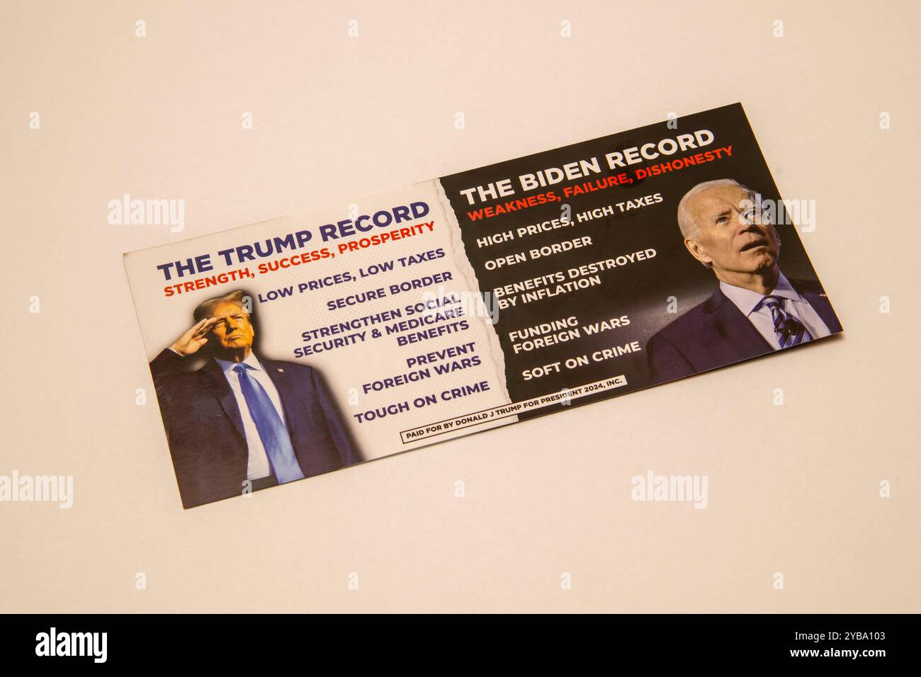 Minnesota. Materiale promozionale per guidare gli elettori a votare repubblicani. Foto Stock