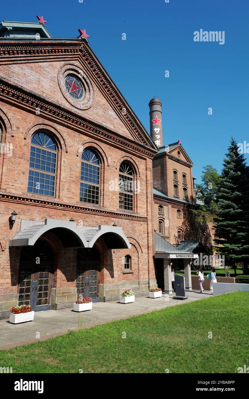 Vista esterna del Museo della birra di Sapporo. Sapporo, Hokkaido, Giappone Foto Stock