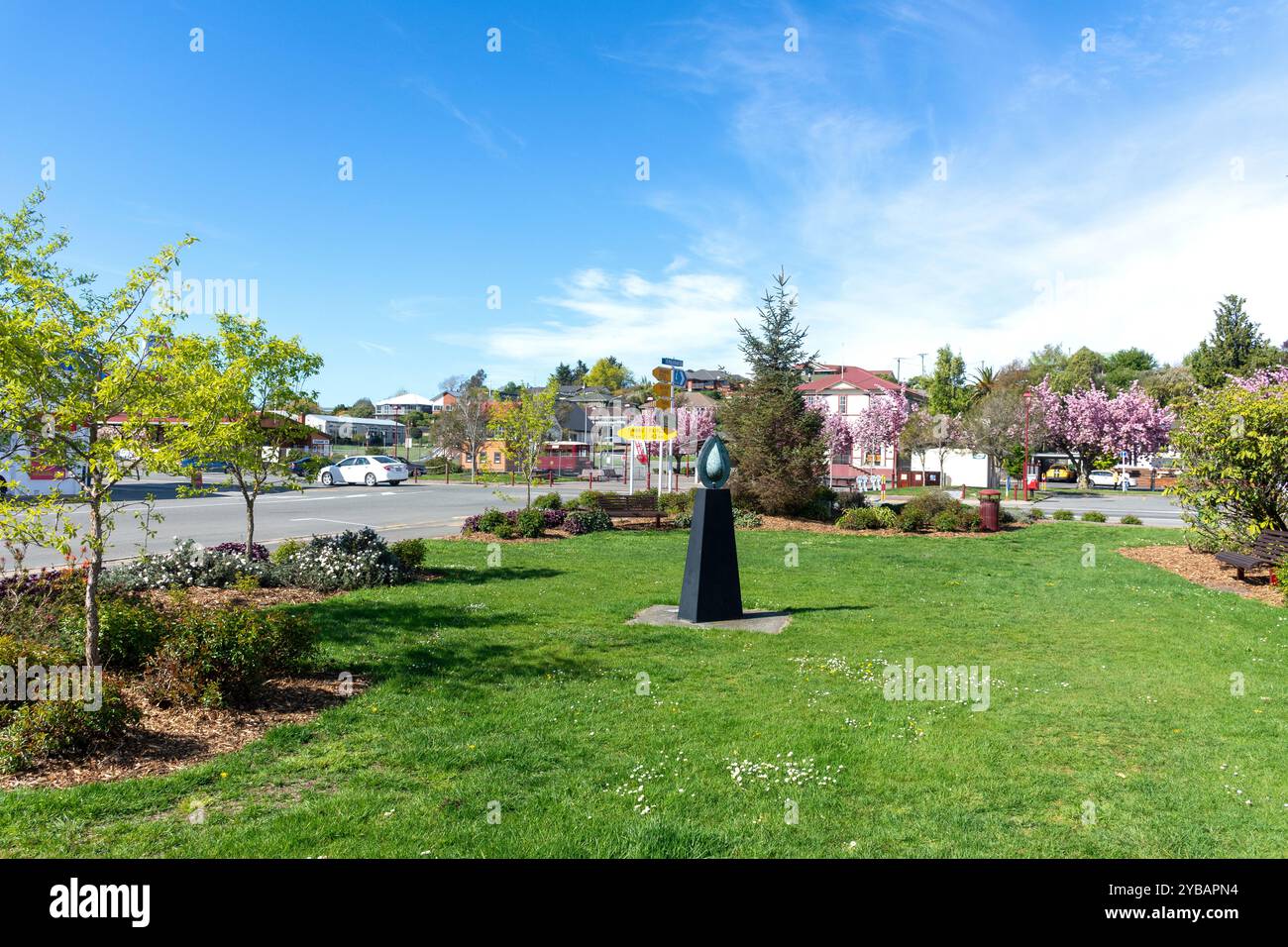Memorial Reserve, Main Road, Pleasant Point, South Canterbury, Canterbury, nuova Zelanda Foto Stock