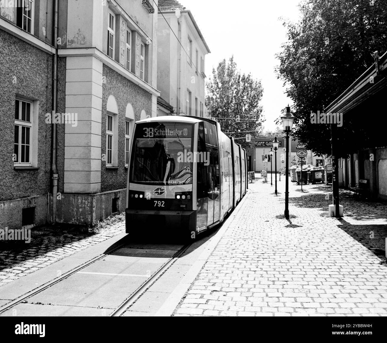 Tram, Grinzing, Vienna, Austria. Foto Stock