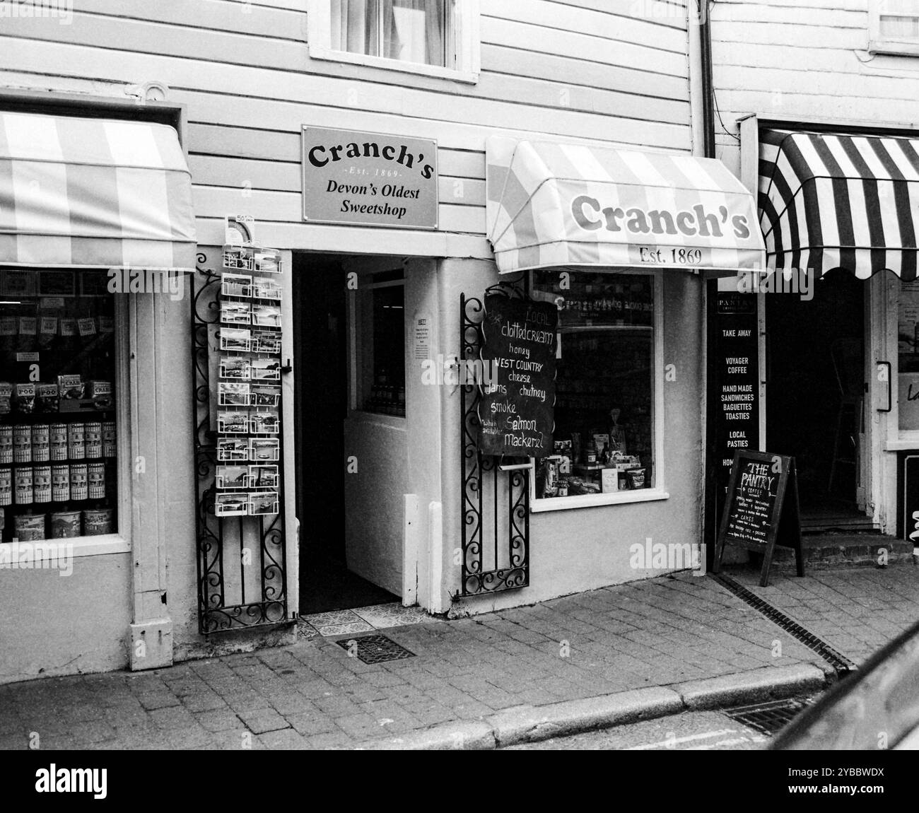 Cranch's Sweet Shop Salcombe, Devon, Inghilterra, Regno Unito. Foto Stock
