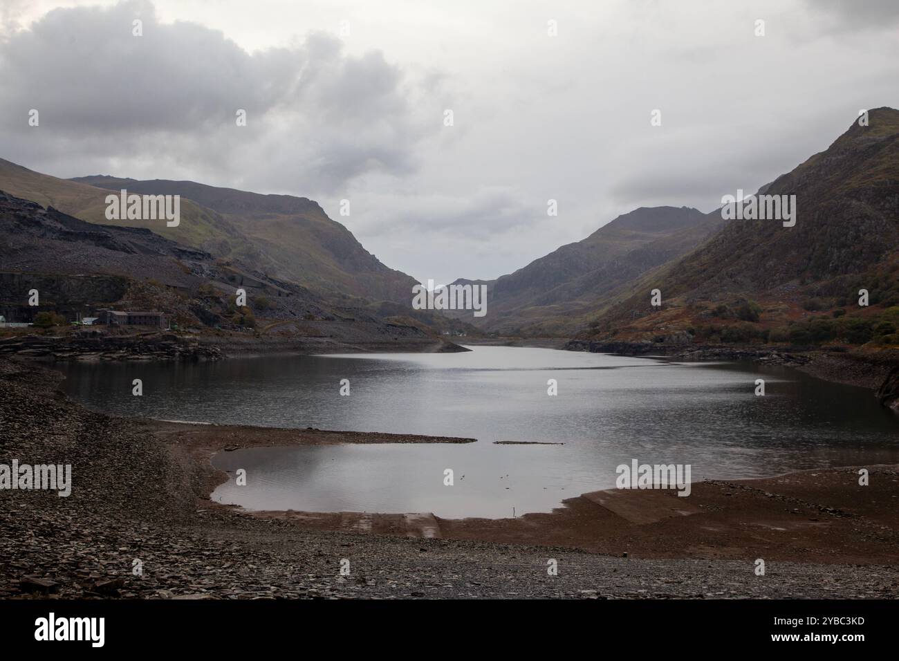 Llyn Peris, lago di Llanberis, Galles Foto Stock