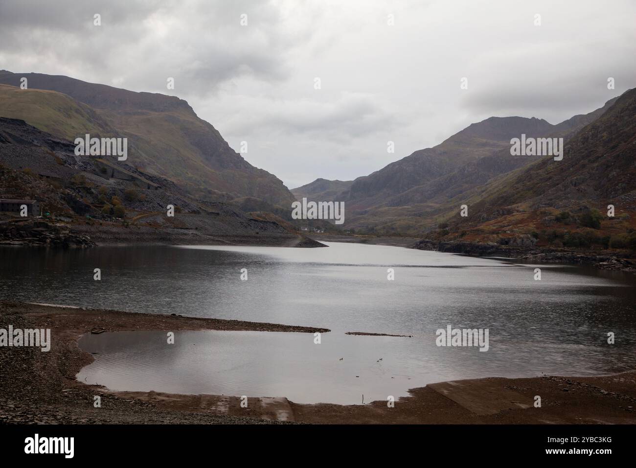 Llyn Peris, lago di Llanberis, Galles Foto Stock