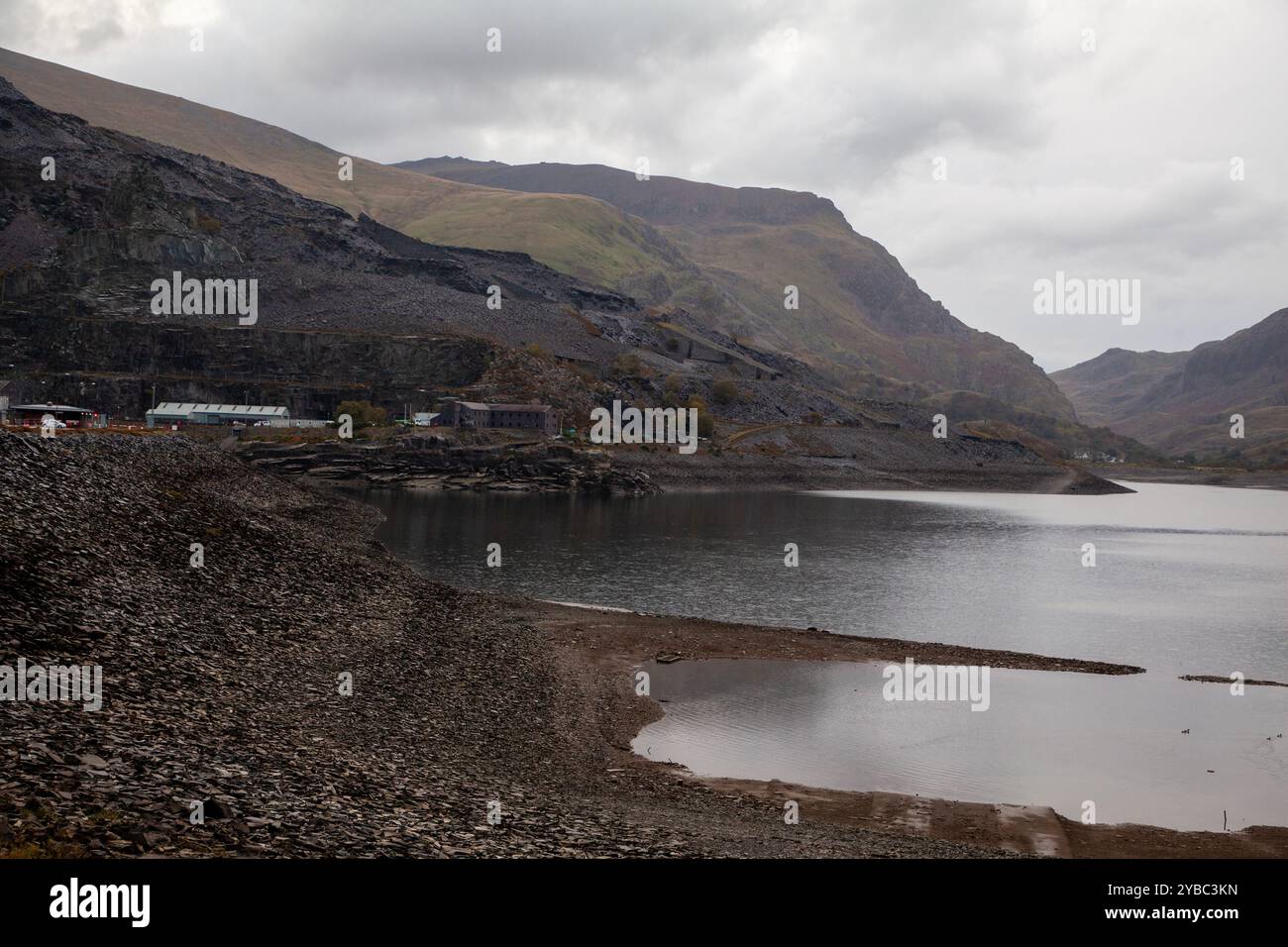 Llyn Peris, lago di Llanberis, Galles Foto Stock