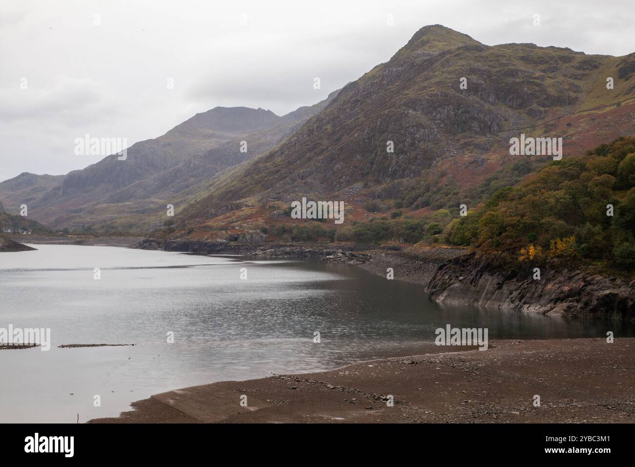 Llyn Peris, lago di Llanberis, Galles Foto Stock