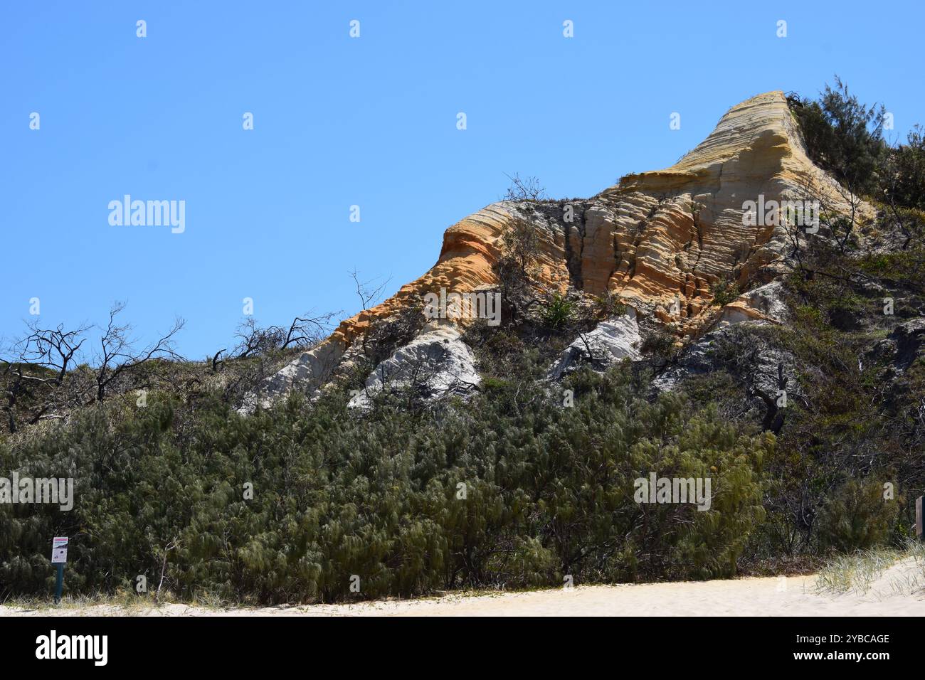 The Pinnacles Fraser Island Wall Art montagna di sabbia colorata K'gari Island queensland Australia Foto Stock
