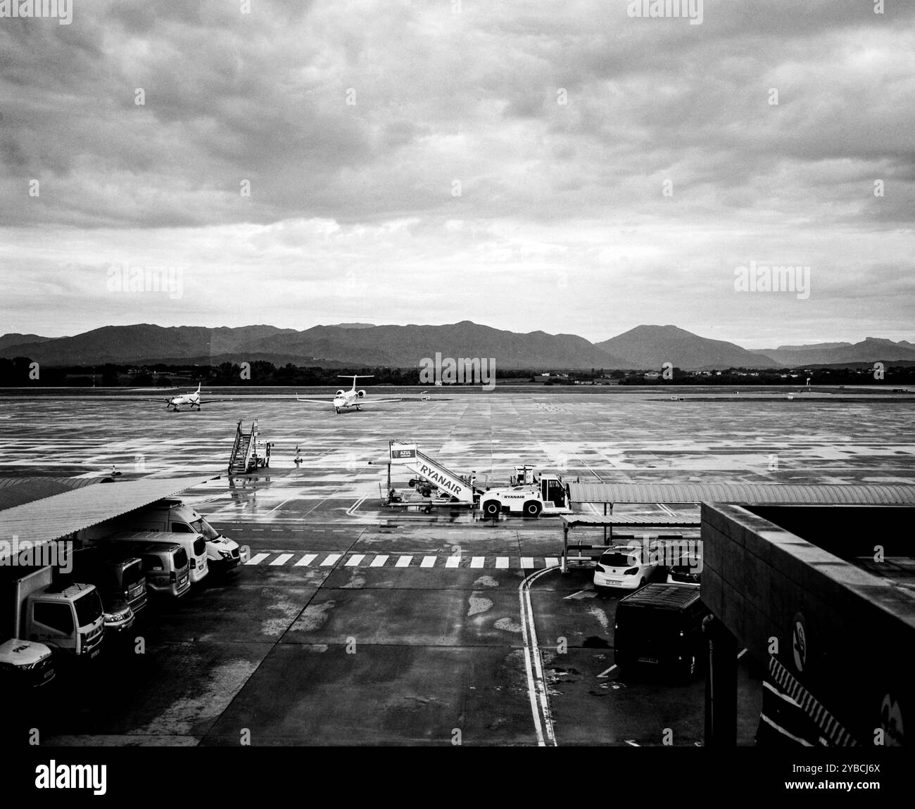 Aeroporto di Girona, Catalogna, Spagna. Foto Stock