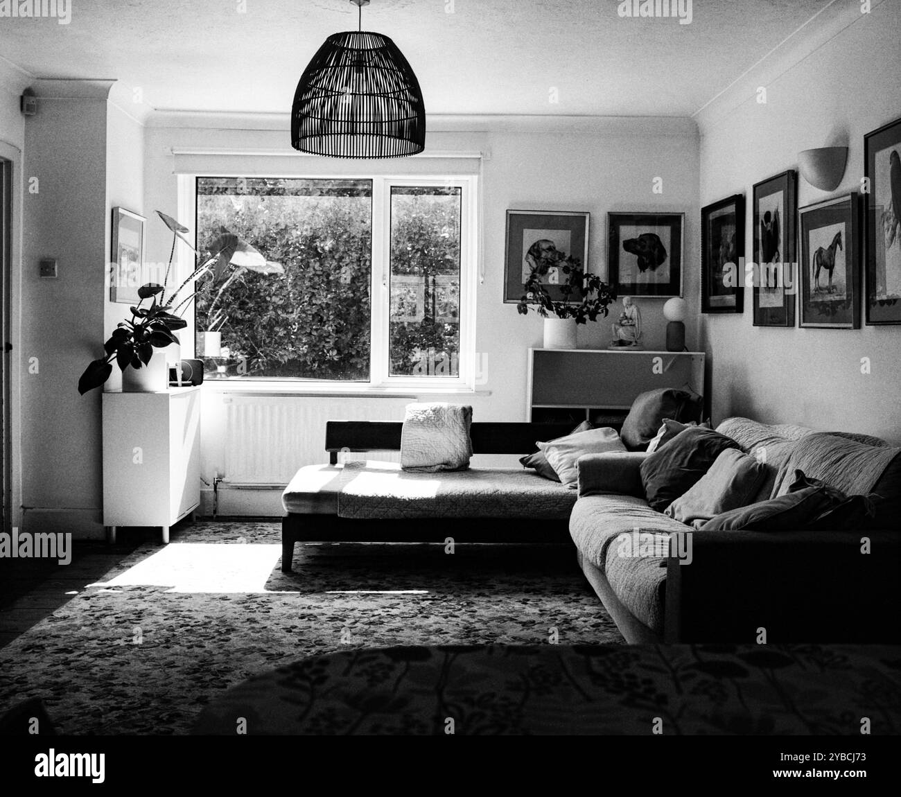 Salotto Medstead, Alton, Hampshire, Inghilterra, Regno Unito. Foto Stock