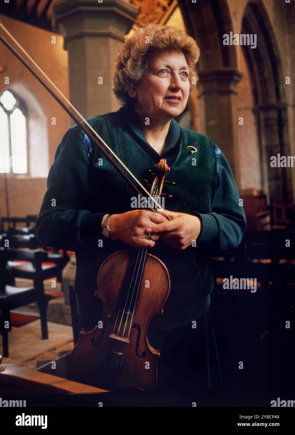 Direttore d'orchestra e violinista Jane Glover Foto Stock