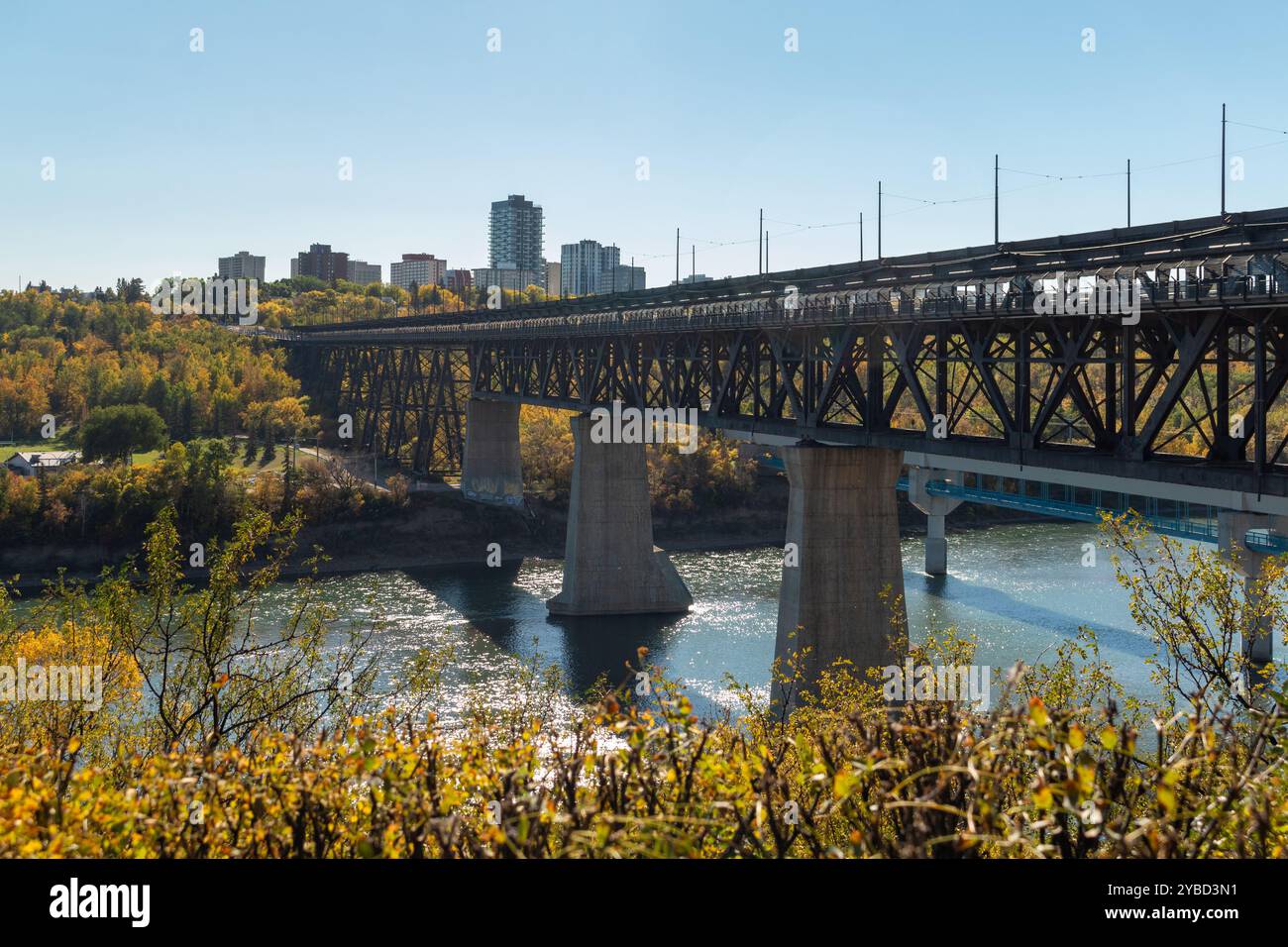 Ponte di alto livello a Edmonton, Alberta Foto Stock