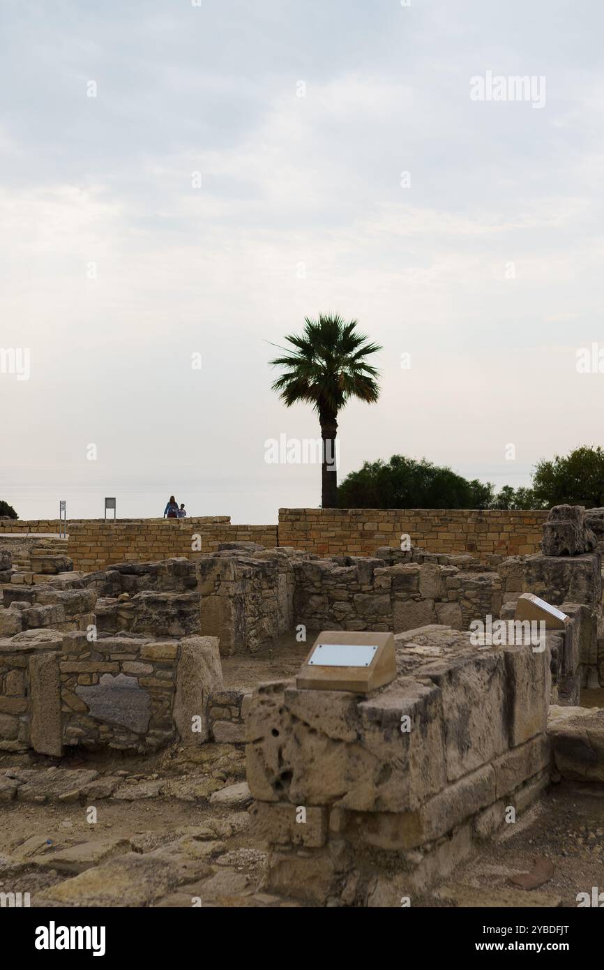 Cipro. Paphos. Museo archeologico all'aperto. Tombe dei Re. Parco archeologico. Sito archeologico di Cipro. Foto Stock