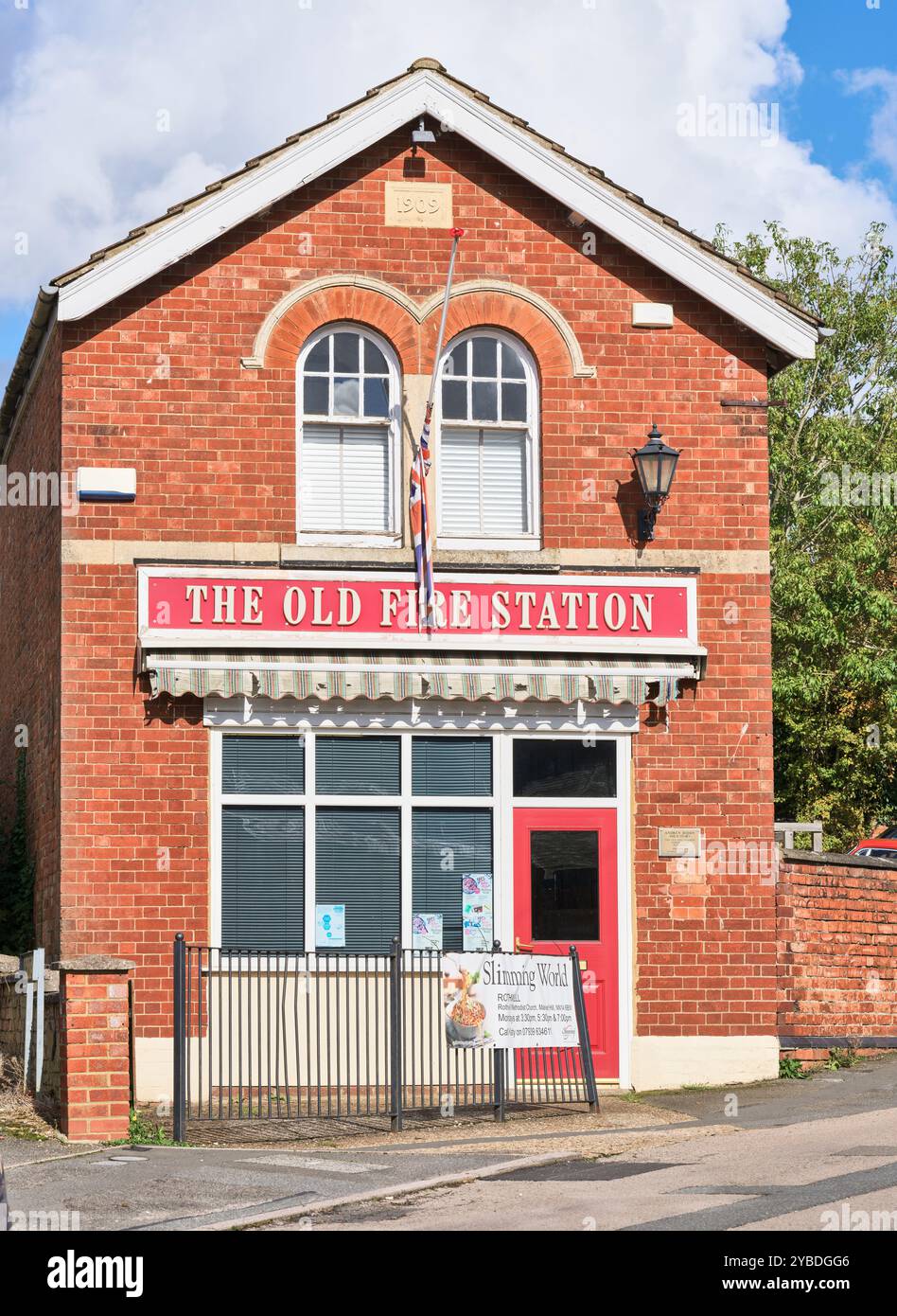 Old Fire Station, Rothwell, Northamptonshire, Inghilterra. Foto Stock