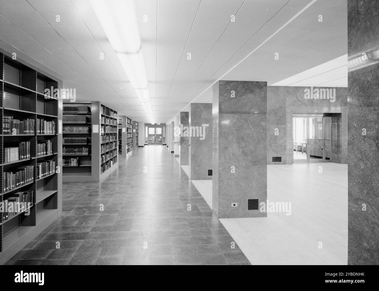 Lamont Library, Harvard University, Cambridge, Massachusetts, 1949. Foto Stock