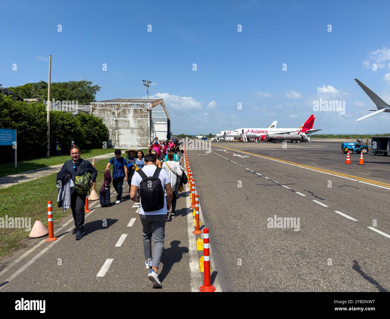 Vista dell'interno dell'aeroporto internazionale di Cartagena CTG - sala d'attesa Foto Stock