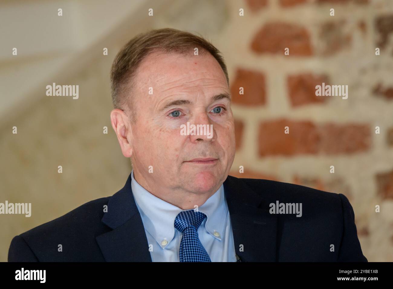 RIGA, Lettonia. 18 ottobre 2024. Generale Ben Hodges, durante la Conferenza di riga 2024. Crediti: Gints Ivuskans/Alamy Live News Foto Stock